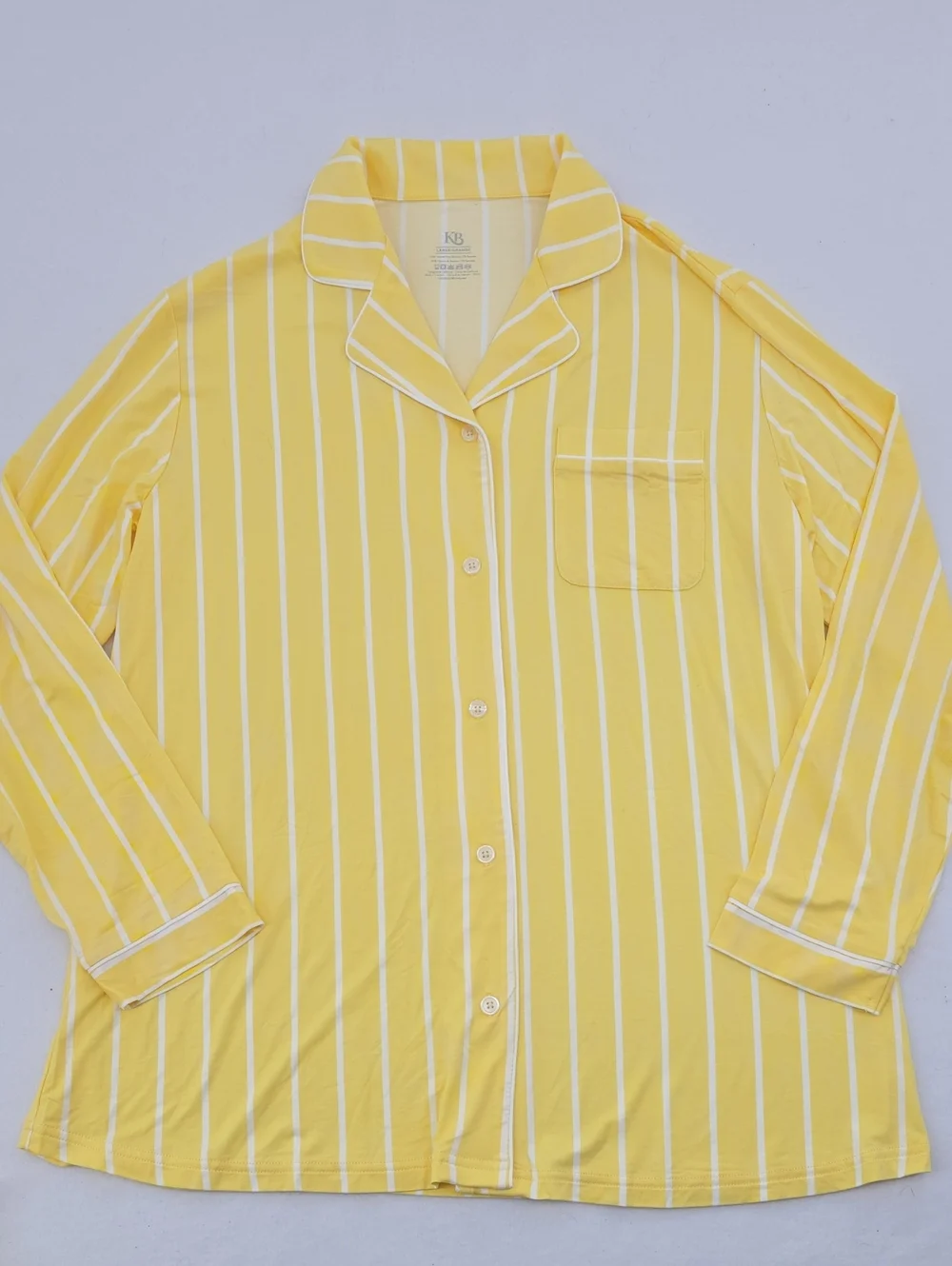 Kindred Bravely Bamboo Long Sleeve Pajama Set - Dandelion Stripe
